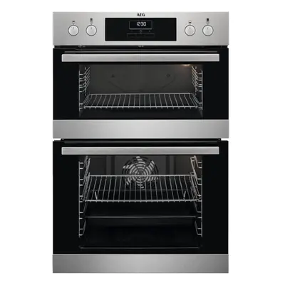 AEG SurroundCook Built-In Electric Double Oven - Stainless Steel - A Rated - DCB331010M