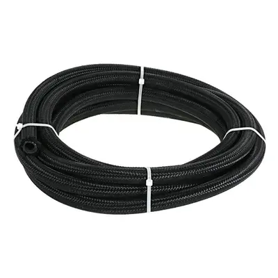 (AN10) Nylon Braided Fuel Hose Oil Cooler 1M Black