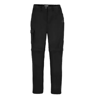 (18 UK R, Black) Craghoppers Womens/Ladies Expert Kiwi Convertible Trousers