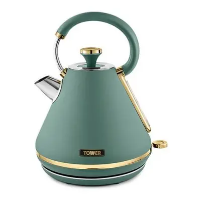 Tower Cavaletto Jade Green & Champagne 1.7L 3000W Pyramid Kettle