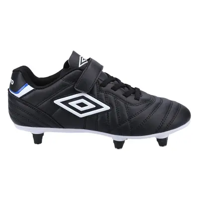 (4 UK, Black/White) Umbro Childrens/Kids Speciali Liga Leather Football Boots