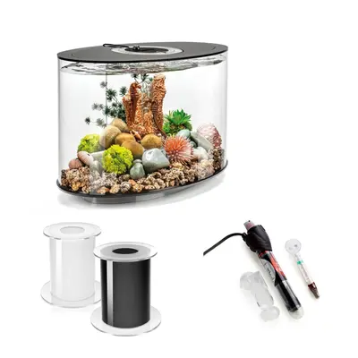 biOrb Loop 15L Black Aquarium With MCR Led Lighting and Heater Pack and Stand