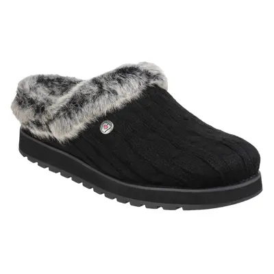 (3 UK, Black) Skechers Womens/Ladies Keepsakes Ice Angel Slip On Mule Slippers