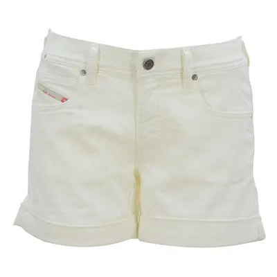 (White, W25) DIESEL NE CALZONCINI 0663V Womens Denim Shorts