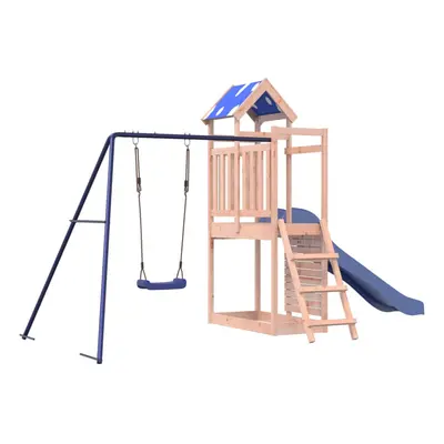 (solid douglas wood) vidaXL Outdoor Playset Garden Playhouse Kids Playground Solid Wood Douglas