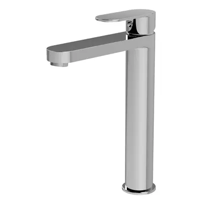 Round Tall Mono Basin Mixer Tap - Chrome