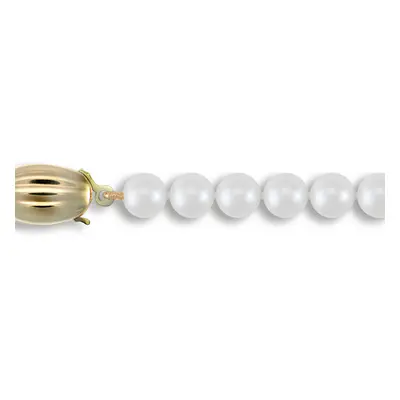 (20) Jewelco London Ladies 9ct Yellow Gold Clasp Seawater Cultured Akoya Pearl Elegant Necklace 