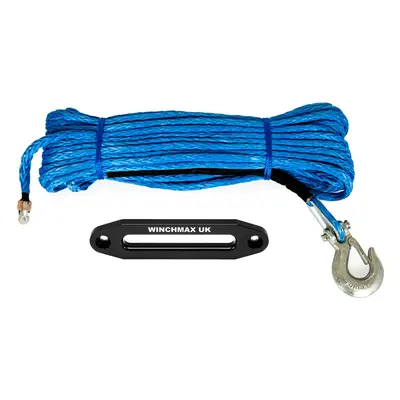 WINCHMAX Synthetic Winch Rope 45m x 11mm includes Clevis Hook and Hawse. - MBL 8,000kg