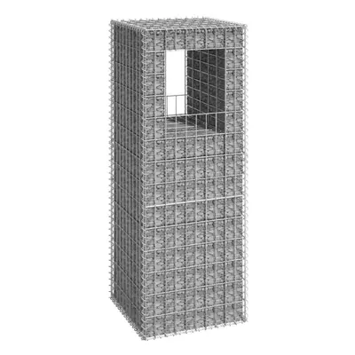 vidaXL Gabion Basket Post Iron Patio Outdoor Garden Planter Gabion Post Rails