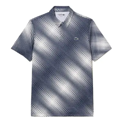 (M) LACOSTE DH5175 Mens Polo Shirt Short Sleeve Golf Printed Recycled Polyester Tops