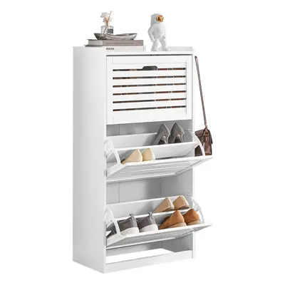 SoBuy FSR108-W, Drawers Shoe Cabinet Shoe Rack Shoe Storage Unit