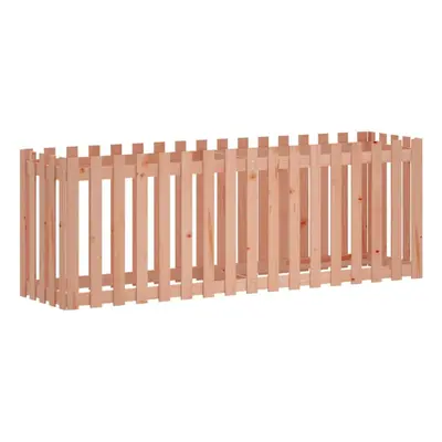 (natural douglas, x x cm) vidaXL Garden Raised Bed with Fence Design Outdoor Planter Solid Wood 