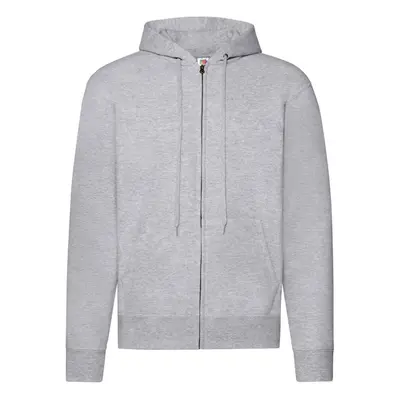 (3XL, Heather Grey) Fruit of the Loom Mens Classic Heather Zipped Hoodie