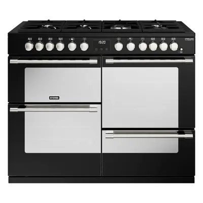 Stoves Sterling Deluxe D1100DF Black 110cm Dual Fuel Range Cooker