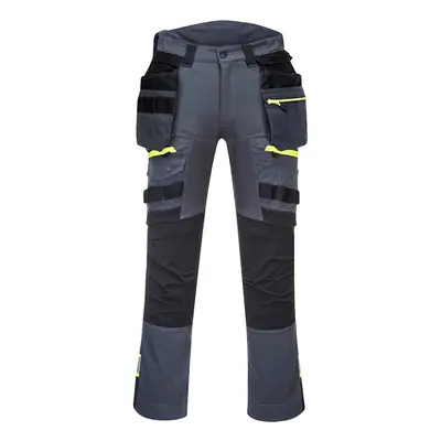 (36R, Gunmetal Grey) Portwest Unisex Adult DX4 Detachable Holster Pocket Work Trousers