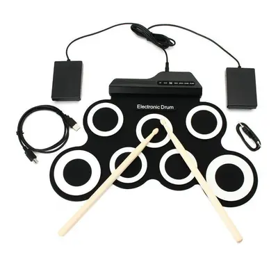 Digital Portable Roll Up Electronic Drum Kits Pad with Pedal Drum Sticks