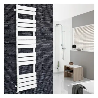 (1600x450mm) WarmeHaus Flat Panel Bathroom Heated Towel Rail Ladder Radiator Warmer