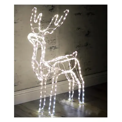 Christmas Reindeer Static Rope LED Lights Waterproof Indoor Outdoor