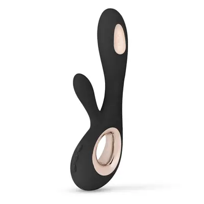 (Black) LELO SORAYA Wave Luxurious Rabbit Massager