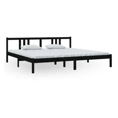 (black, x cm) vidaXL Solid Wood Bed Frame Wooden Platform Bed Multi Colours Multi Sizes