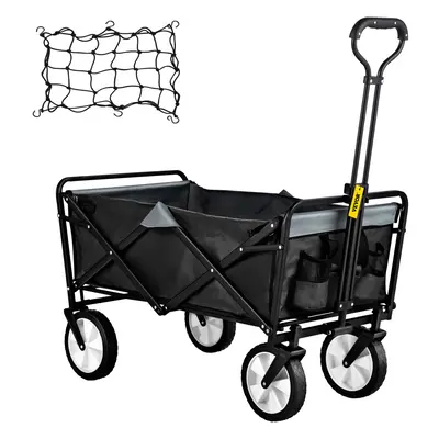 VEVOR Folding Beach Trolley Collapsible Wagon Cart Camping 176LBS Load