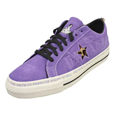 (8.5) Converse One Star Pro Ox Unisex Fashion Trainers in Lilac