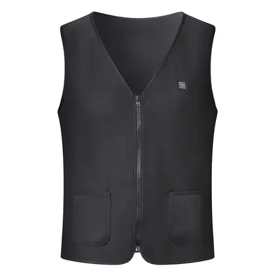 (M) Men Women Intelligent Waistcoat Waterproof Electric Heating USB Sleeveless Coats Winter Temp