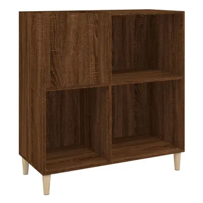 (brown oak) vidaXL Record Cabinet Record Player Stand Sideboard Engineered Wood