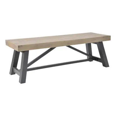 FWStyle Solid Pine Dining Bench 170cm Large Rustic Finish