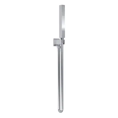 Square Outlet Elbow, Parking Bracket & Shower Handset - Chrome