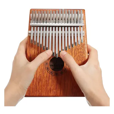 17 Keys Wood Kalimba Mahogany Thumb Piano Finger Percussion Musical Toys With Tuning Hammer