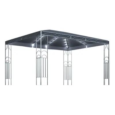 vidaXL Gazebo with LED String Lights 400x300 cm Anthracite Outdoor Marquee