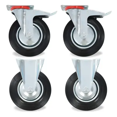 (16 pcs) vidaXL Casters Moving Wheels Trolley Accessory Furniture Caster Trolley Caster