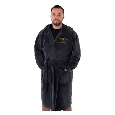 (Medium) Yellowstone Hooded Bathrobe (Mens Blue)