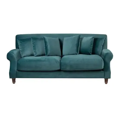 2 Seater Velvet Sofa Teal EIKE