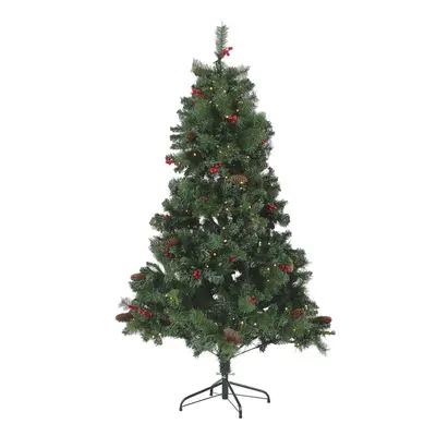 Pre-Lit Christmas Tree JACINTO Dark Green