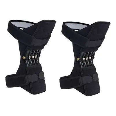 Breathable Sports Knee Spring Joint Brace Protector Support Power Lift