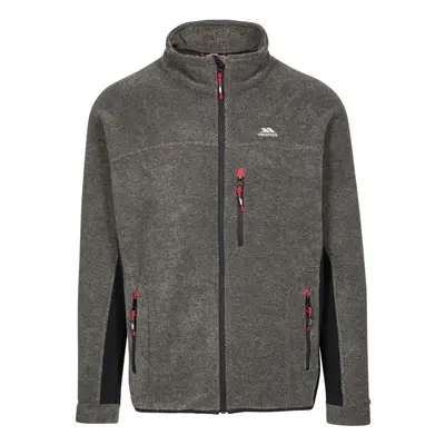 (M, Olive Stripe) Trespass Mens Fleece Jacket Full Zip Jynx