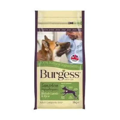 (12.5 kg) Burgess Sensitive Adult Dog Lamb & Rice