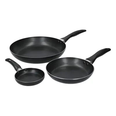 KitchenCraft Non-Stick Frying Pan Set in Gift Box, 28cm, 20cm and 12cm Aluminium Frying Pans