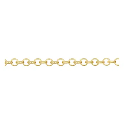 (22) Jewelco London Solid 9ct Yellow Gold Round D-Shape Micro Belcher 2.3mm Gauge Pendant Chain 