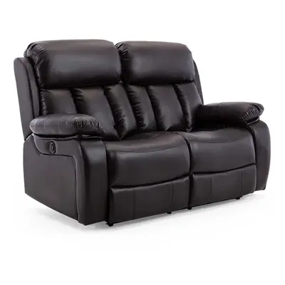 (Brown, Seater) CHESTER HIGH BACK ELECTRIC BOND GRADE LEATHER RECLINER 3+2+1 SOFA ARMCHAIR SET