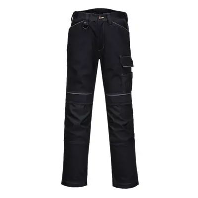 (36R, Black) Portwest Mens PW3 Stretch Lightweight Cargo Trousers