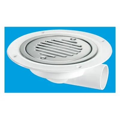 McAlpine Round Untrapped Gully with Stainless Steel Cover 1.5'' Solvent x 75mm High USG3SS-SL-SC