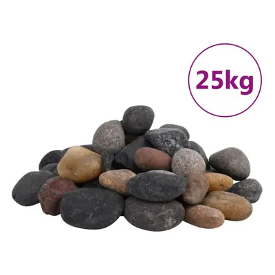 (25 kg, cm) vidaXL Polished Pebbles Vase Decorative Stones River Rocks kg Mixed Colour