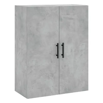 (concrete grey) vidaXL Wall Mounted Cabinet Display Cabinet High Gloss White Engineered Wood