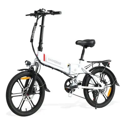 (White) SAMEBIKE 20LVXD30-II City Electric Bike 350W Motor