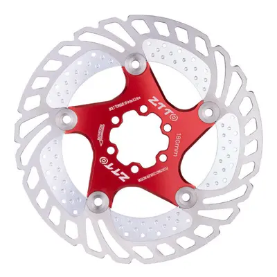 (Red, 180mm) 140/160/180/203mm Aluminum Alloy Steel Metal Heat Dissipation Six Spike Disks Bicyc