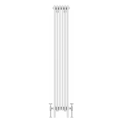 (1800x290mm, White) NRG Traditional Cast Iron Style Style Radiator Four Column Designer Bathroom