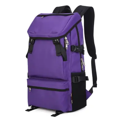 (Purple) Large Capacity Backpack Fashion Travel Trend Leisure Knapsack High Quality Shoulder Bag